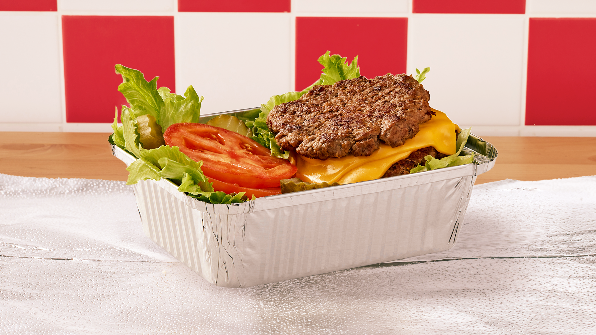 five guys burger in a bowl