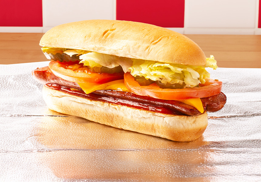 five guys cheese dog