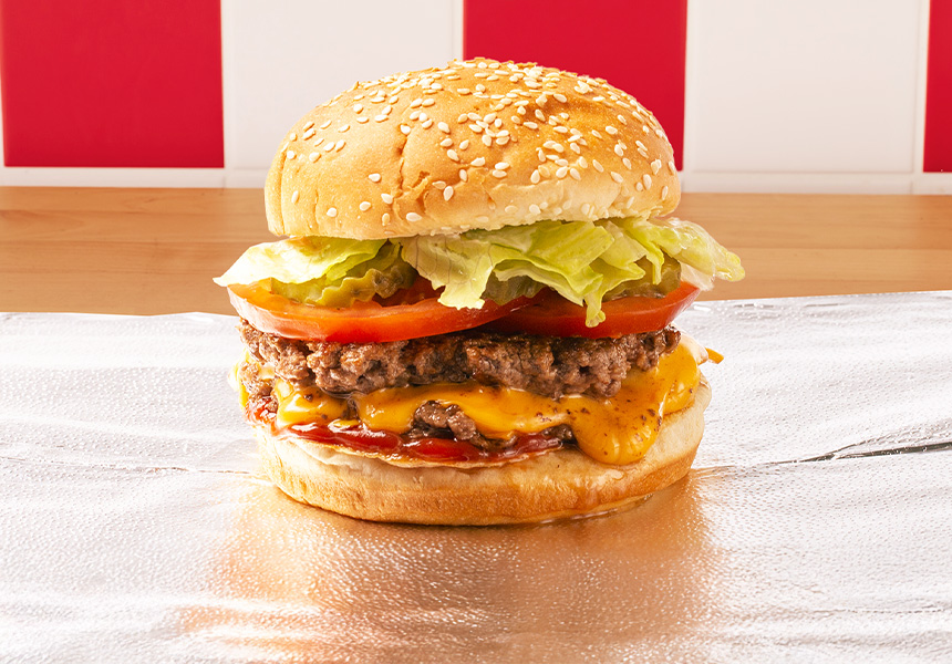 five guys cheeseburger