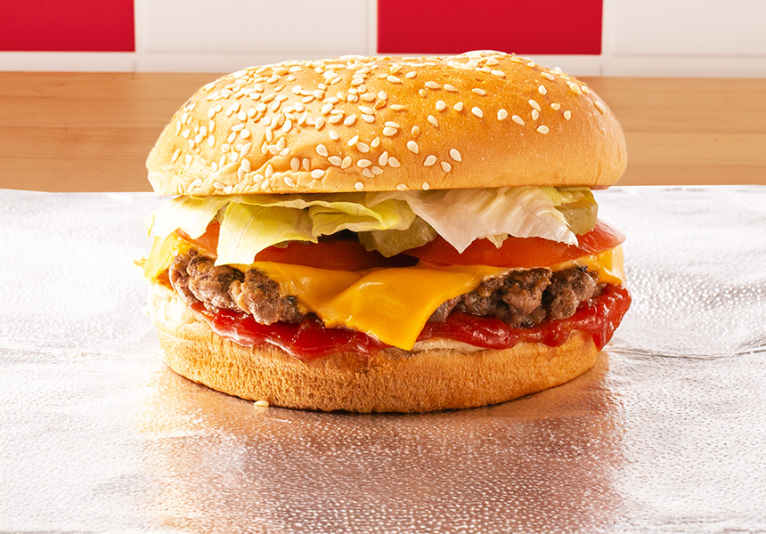 five guys cheeseburger